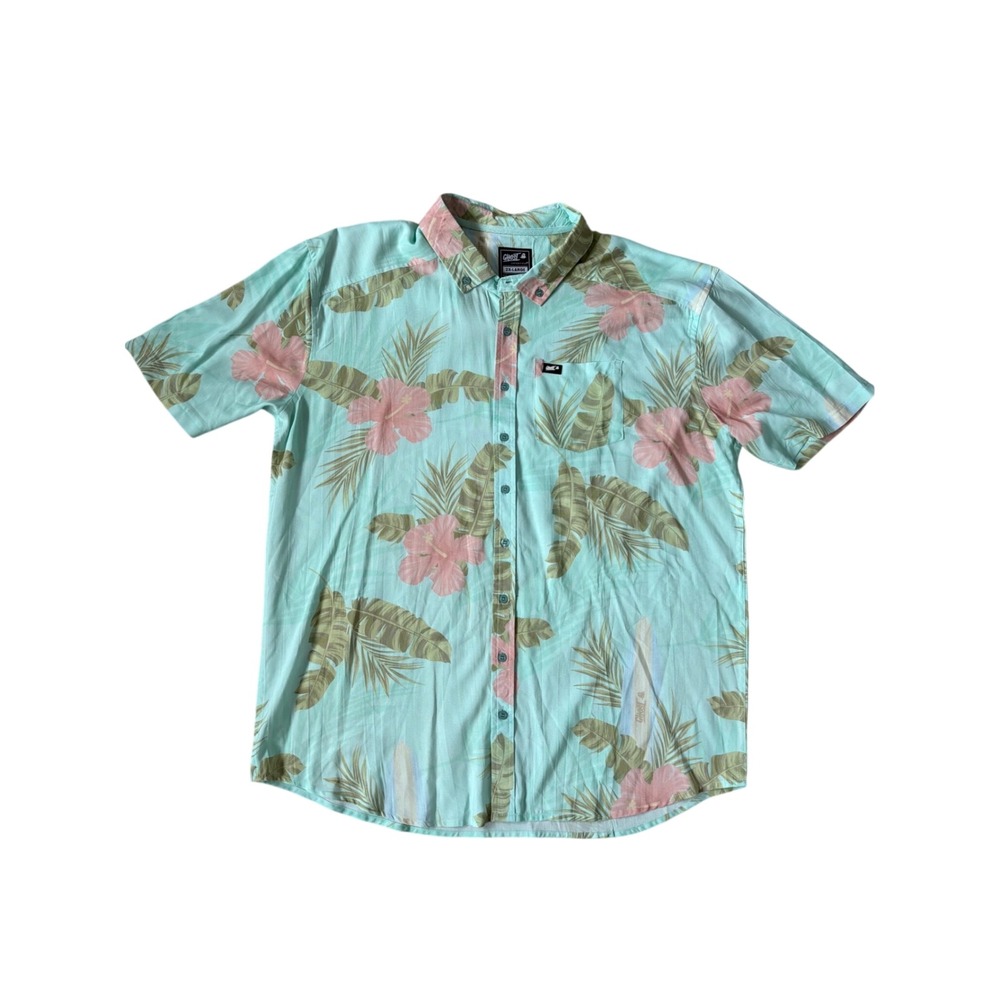 Ghost GHOST Lifestyle Limited Edition 2XL Tropical Hibiscus Hawaiian Rayon
